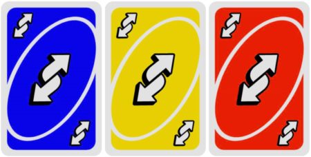 UNO Reverse card - Yellow | Art Board Print