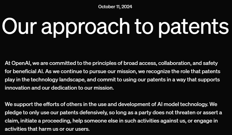 The Substance of OpenAI’s Patent Pledge?